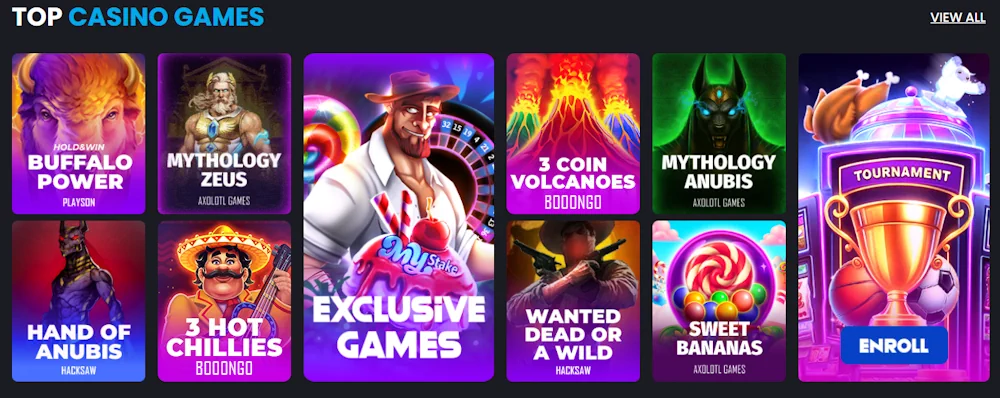 MyStake Casino Spil